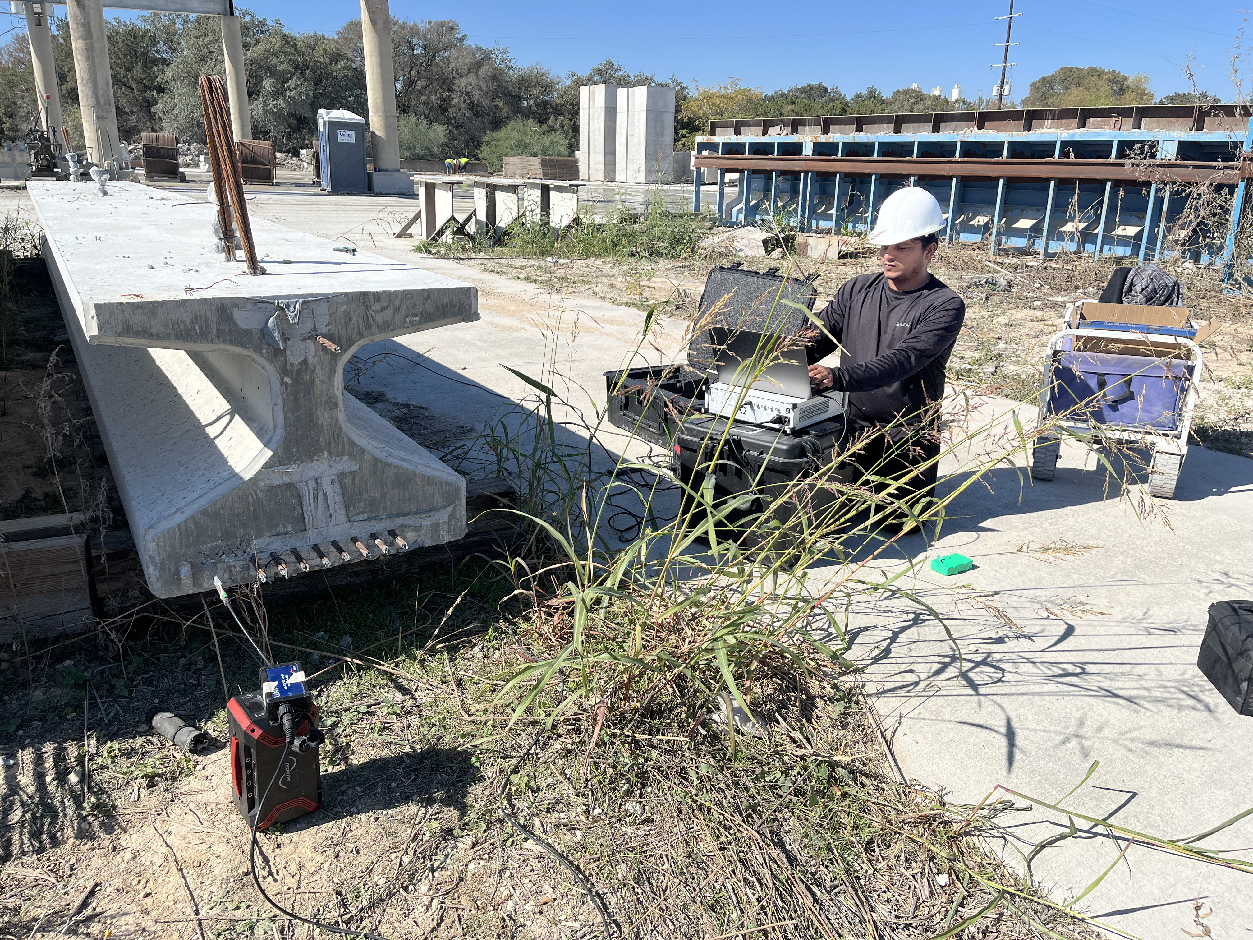 Field data acquisition at precast yard