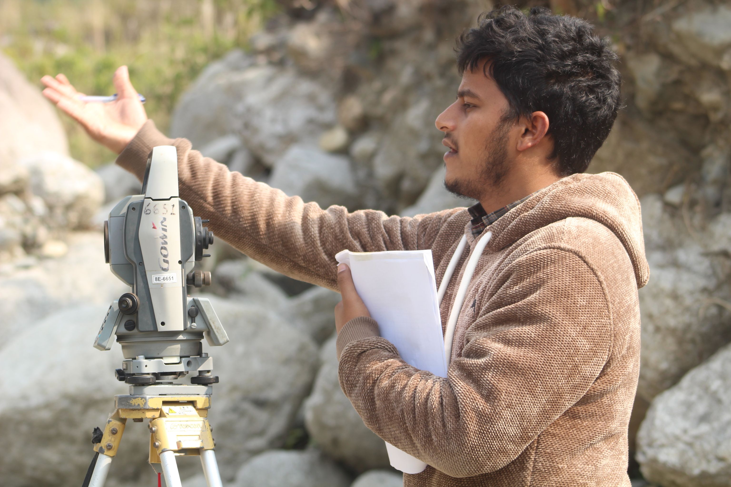 Profile Surveying of a River Channel for Bridge Design