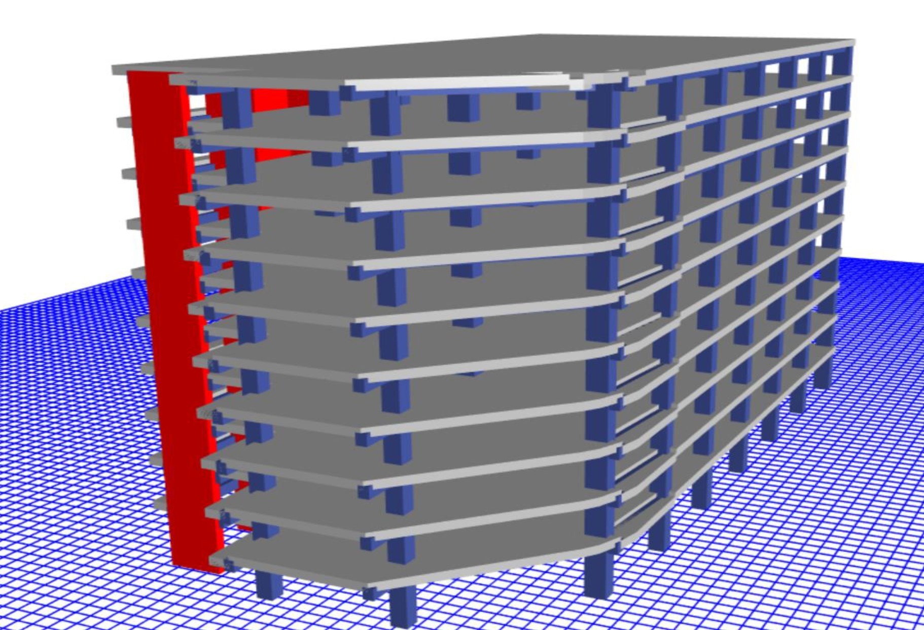 ETABS Model of the Building
