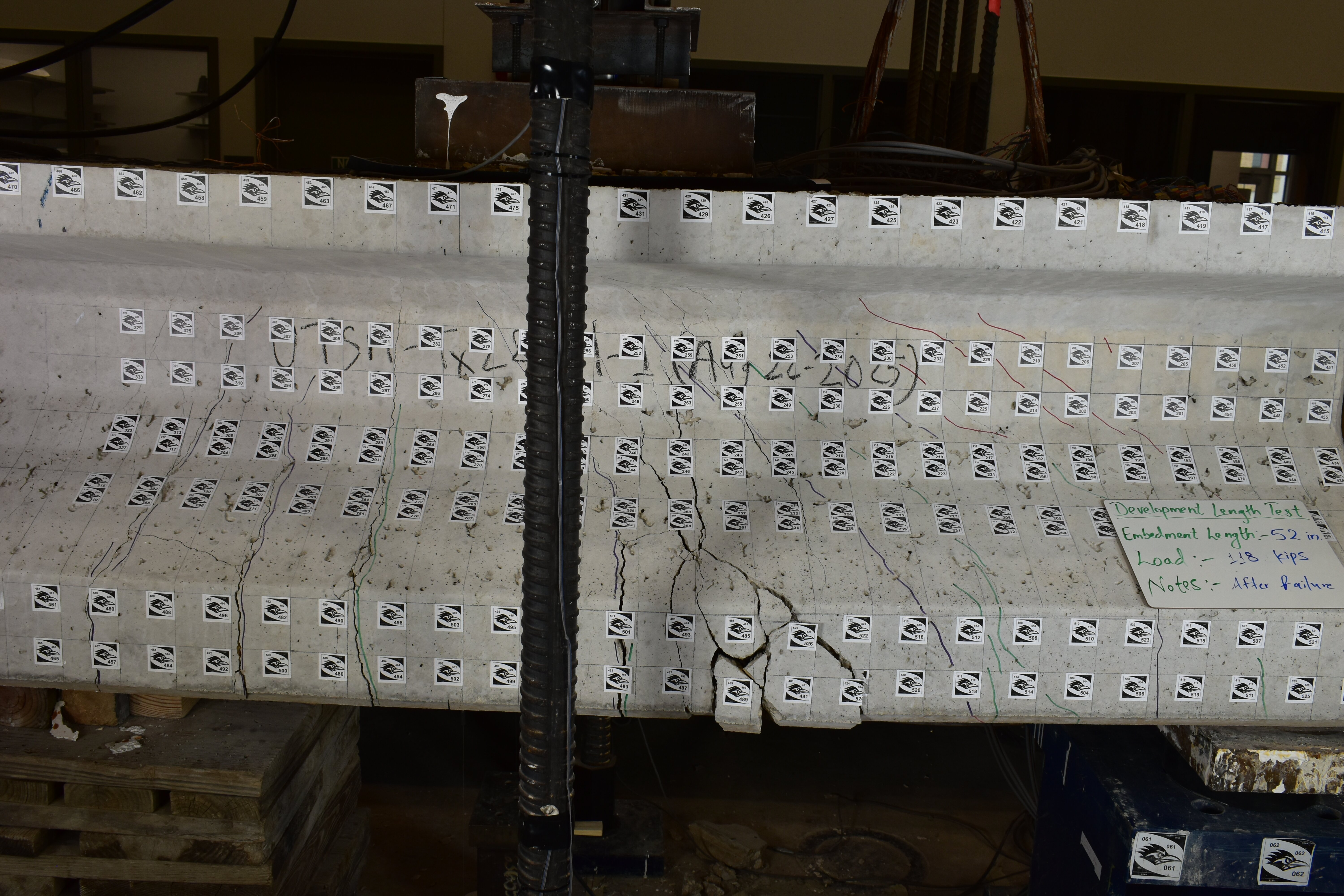 Tx28 Girder after Failing in Anchorage